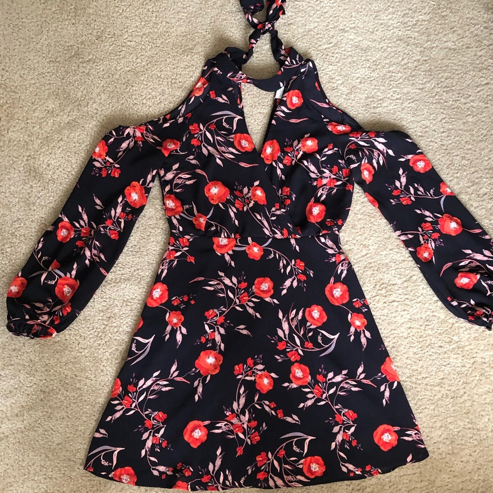 Cold shoulder dress